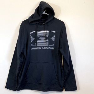 Mens Size Large Under Armour Pullover Hoodie Sweatshirt Loose Fit